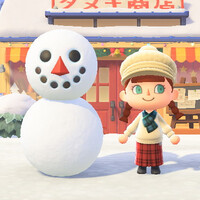 あつ森_雪だるま