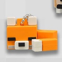 『マインクラフト ラバぷちフィギュア~ブタ・ニワトリ・オオカミ・キツネ・パンダ~』