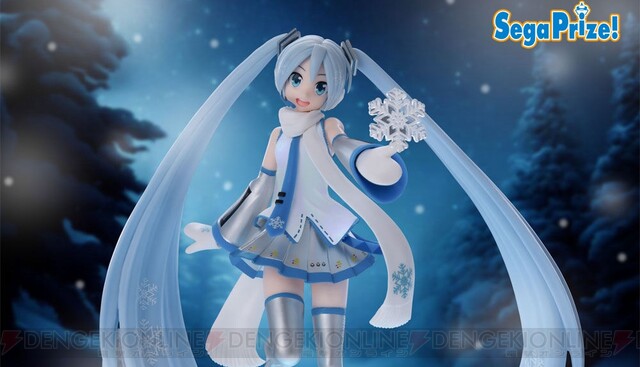 初音ミク】雪ミクの新作フィギュアはスカイタウンの幻想的なメイン