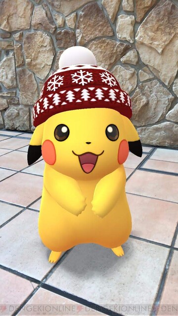 ポケモンgo ニット帽ピカチュウがかわいすぎる 冬仕様のポケモンたちが出現中 電撃オンライン