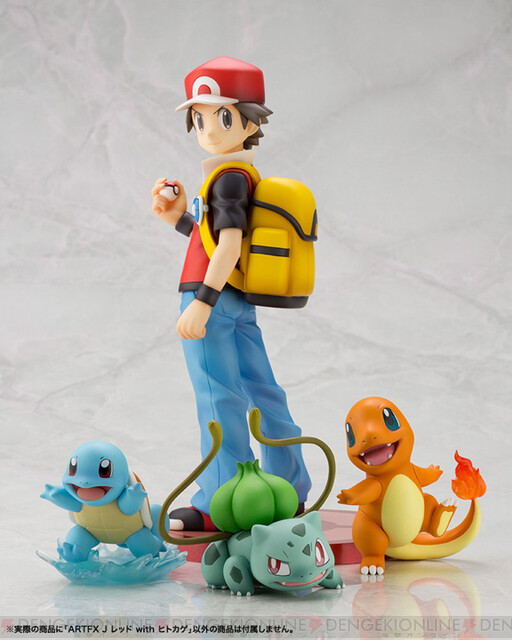 ポケモン 主人公レッドとヒトカゲのフィギュアが登場 電撃オンライン