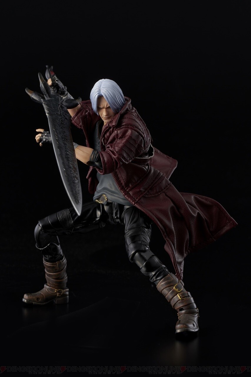 Dmc5 ダンテのアクションフィギュアがスタイリッシュ 布製のコートの仕上がりがグッド 電撃オンライン