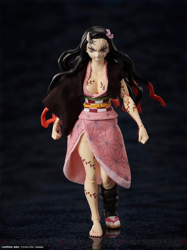 アニメ『鬼滅の刃』禰豆子（鬼化進行時）がフィギュア化。羽織は堕姫との戦闘で切られた状態を再現 - 電撃オンライン