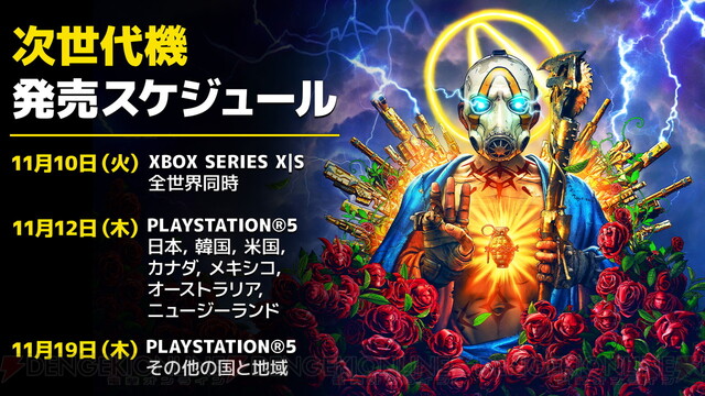 ボーダーランズ3』PS5とXbox Series X/Sの発売日に無料アップグレード