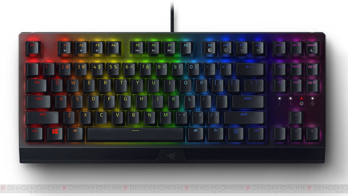 Razer ゲーミングキーボード Blackwidow テンキーレスモデルを8月31日より販売開始 電撃オンライン