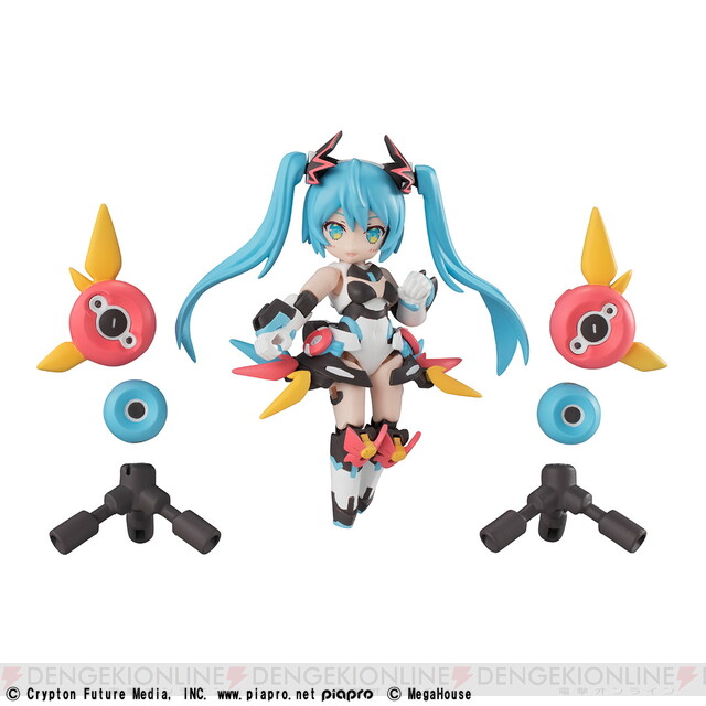 初音ミク、鏡音リン、巡音ルカのデフォルメ可動フィギュアが登場