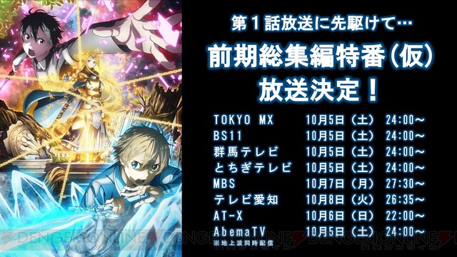 ソードアート オンライン アリシゼーション War Of Underworld 先行上映イベントが開催 Tgs19 電撃オンライン