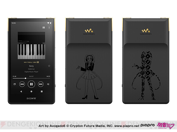 SONY ウォークマン「NW-ZX707」初音ミクモデル＋純正ケース-