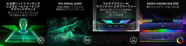 Razer、ネコミミ部分が約50％大きくなったヘッドセットや世界初のヘッドトラッキングAI機能搭載サウンドバーなど3製品発売 - 電撃オンライン