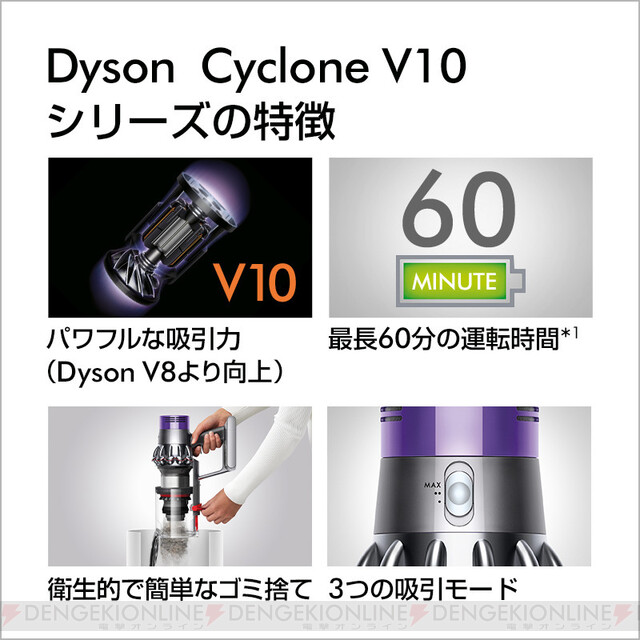 ダイソンの直販限定モデルCyclone V10 Fluffy Black Editionが楽天