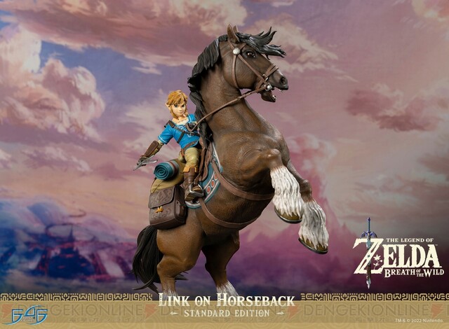 全長56cm！『ゼルダの伝説 BotW』大馬にまたがるリンクのフィギュアが