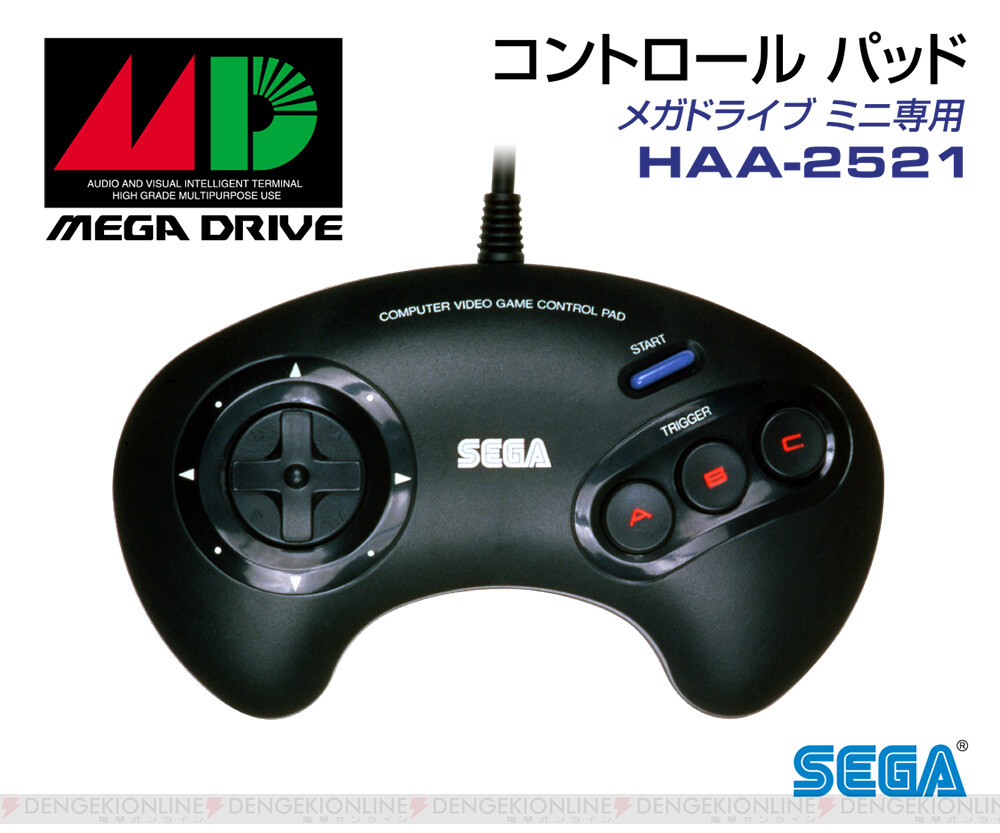 Sega Genesis Mini メガドライブミニ 3ボタンコントロールパッド が数量限定発売 電撃オンライン