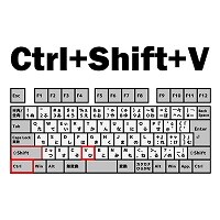 Ctrl+Shift＋V