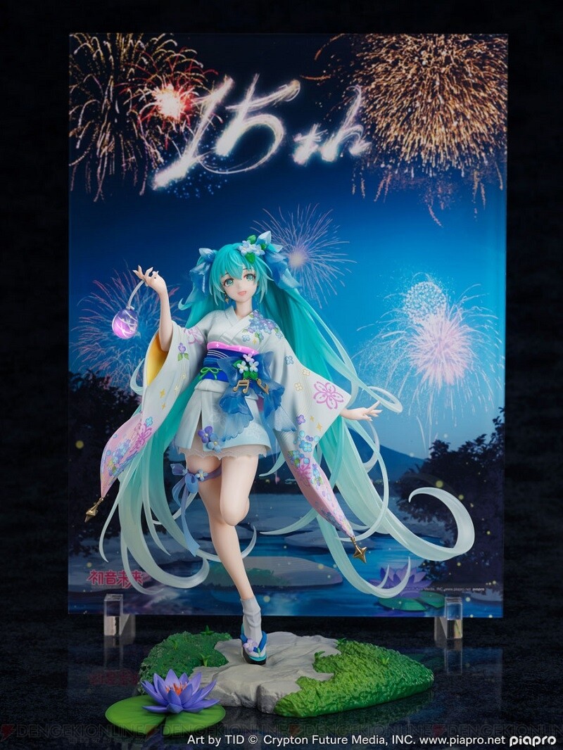 初音ミク新作フィギュアはアジサイモチーフの浴衣姿が涼しげで良い