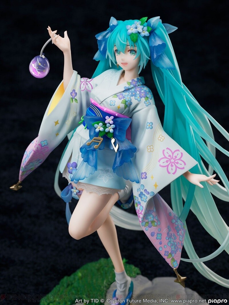 初音ミク新作フィギュアはアジサイモチーフの浴衣姿が涼しげで良い