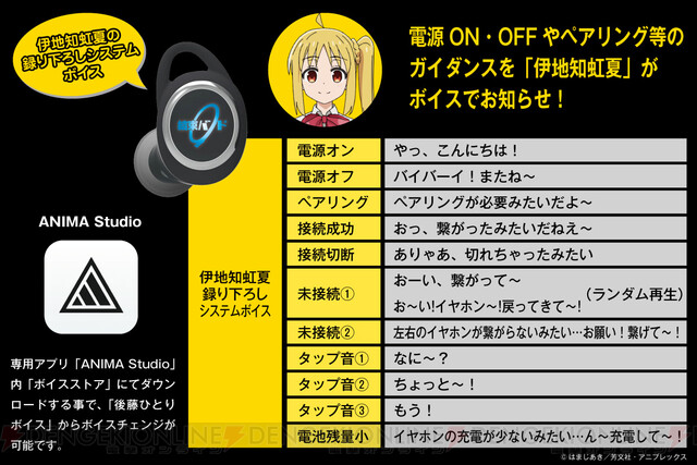 ONKYO ワイヤレスイヤホン ぼっち・ざ・ろっく！仕様 - イヤフォン