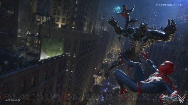 PS5『Marvel's スパイダーマン2』の発売日が10月20日に決定！ ヴェノム 