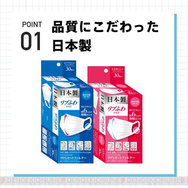 23,750円OFF！】日本製『リブふわマスク』1,500枚がクーポンで1,000円