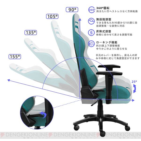 初めてのゲーミングチェアにもおすすめ！ 実用性もインテリア性も