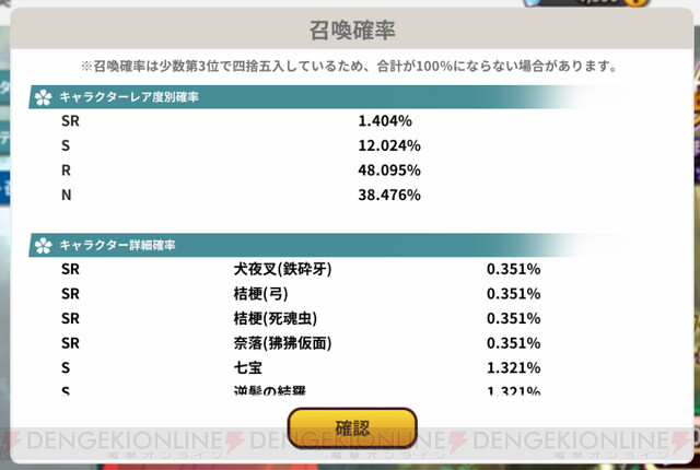 アプリ 犬夜叉 無限リセット10連の当たりキャラは 奈落や桔梗は強いの 電撃オンライン