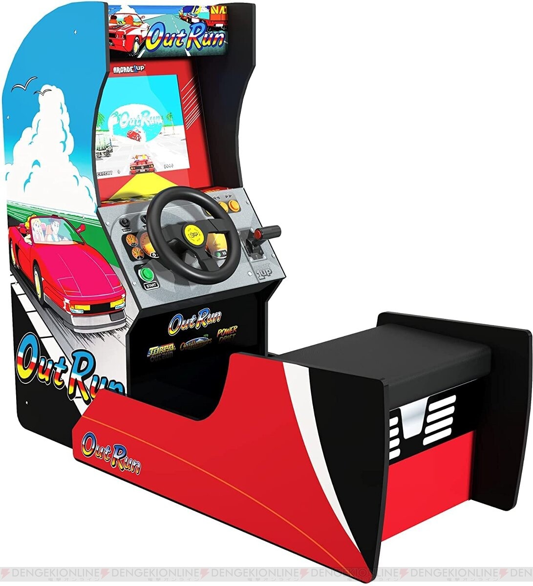 アウトラン など名作acレースゲーム4作収録の筐体 Arcade1up Outrun が再販 電撃オンライン