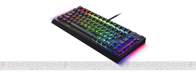 Razer史上最高の打鍵感を目指したゲーミングキーボード“BlackWidow V4 75％” - 電撃オンライン