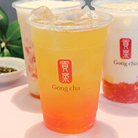 ゴンチャ「ぎゅぎゅっとピーチ」