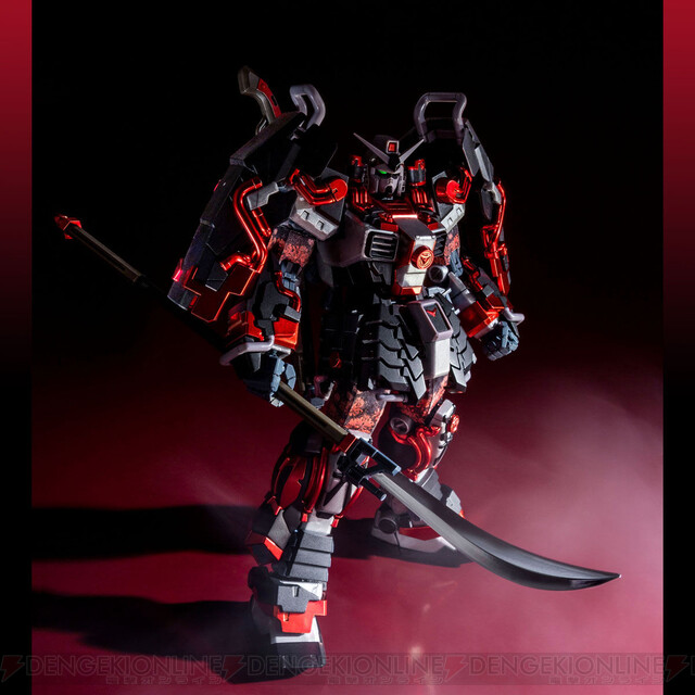 MG 1/100 真武者頑駄無 戦国の陣』黒を基調にリデザインされて登場