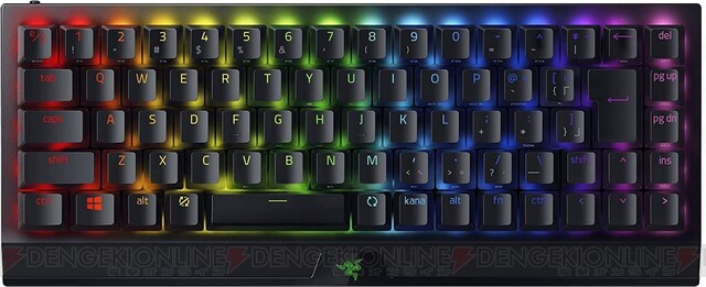 虹色に輝くRazerのゲーミングキーボードが特典付きセール中【Amazon