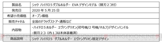 エヴァ モデルのカミソリが数量限定で発売 電撃オンライン