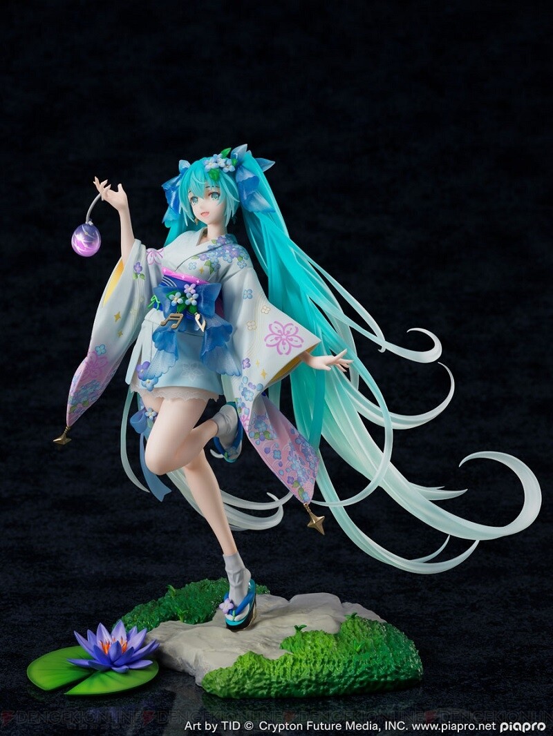 初音ミク新作フィギュアはアジサイモチーフの浴衣姿が涼しげで良い