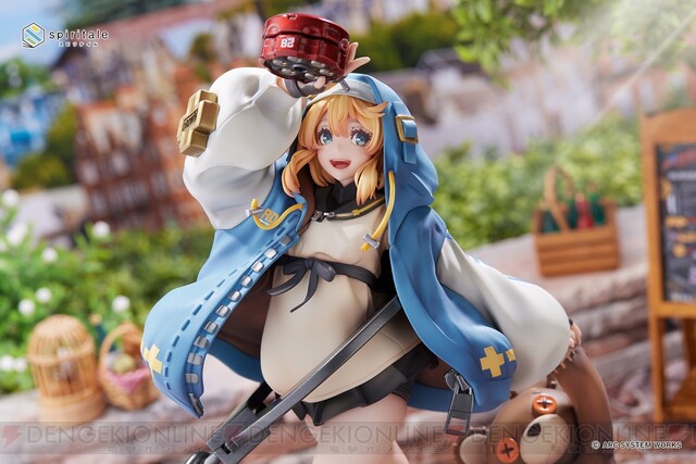 ギルティギア ストライヴ』笑顔のブリジットがフィギュア化。足の肉感や振り回されてるロジャーなど細部にも注目！ - 電撃オンライン