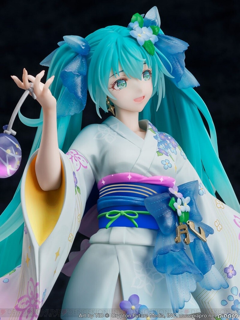 初音ミク新作フィギュアはアジサイモチーフの浴衣姿が涼しげで良い