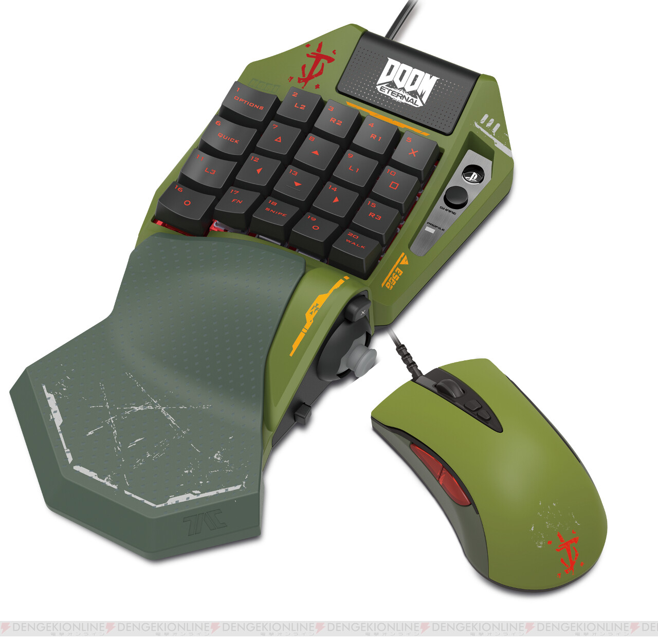 Doom Eternal デザインのps4用キーパッドコントローラー マウスが登場 電撃オンライン