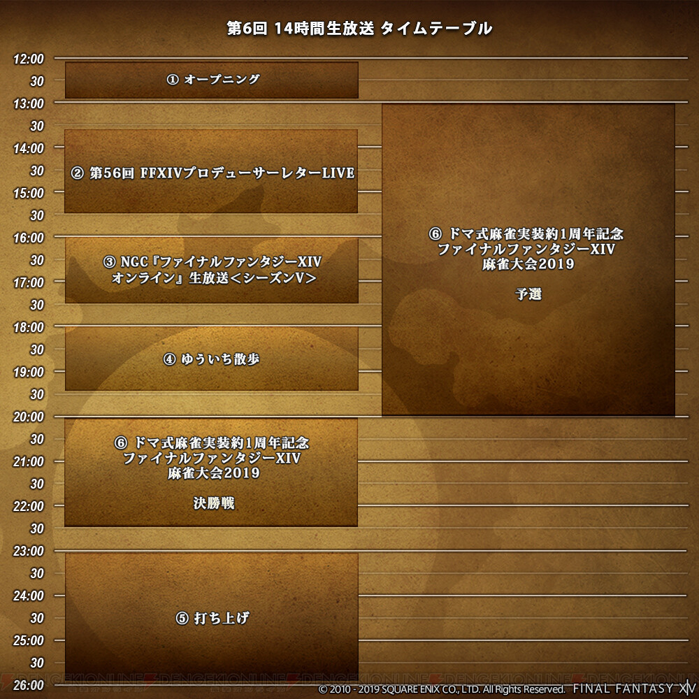 Ff14 14時間生放送が12月14日配信 麻雀大会が実施 電撃オンライン