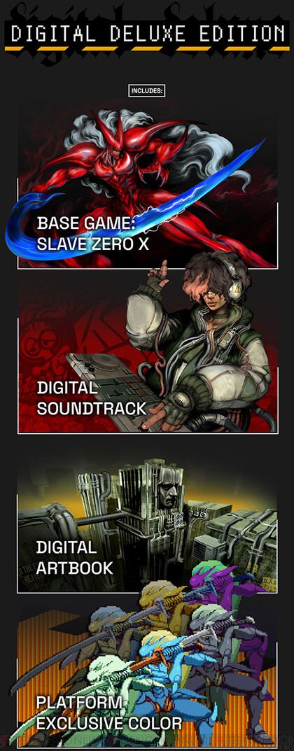 スタイリッシュアクション『Slave Zero X』のダウンロード版の予約受付が開始。豪華特典はデジタルアートブック、オリジナルコミック、サントラなど  - 電撃オンライン