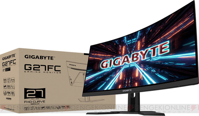 Gigabyteから27インチの湾曲ゲーミングモニターが6月下旬から販売開始 電撃オンライン