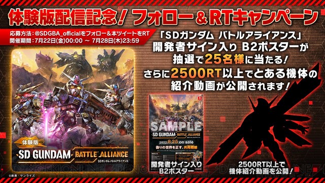 SDガンダム バトルアライアンス』体験版配信開始！ - 電撃オンライン