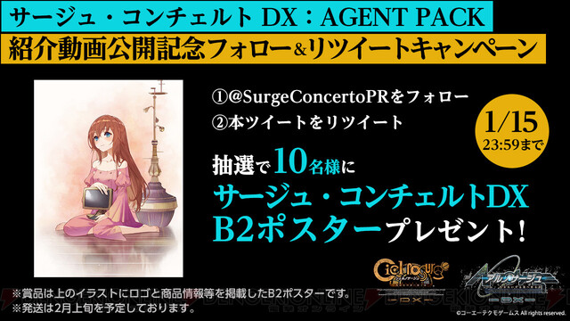 シェルノサージュ DX』『アルノサージュ DX』抱き枕カバーのイラストが