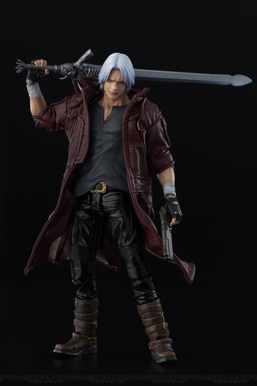 Dmc5 ダンテのアクションフィギュアがスタイリッシュ 布製のコートの仕上がりがグッド 電撃オンライン