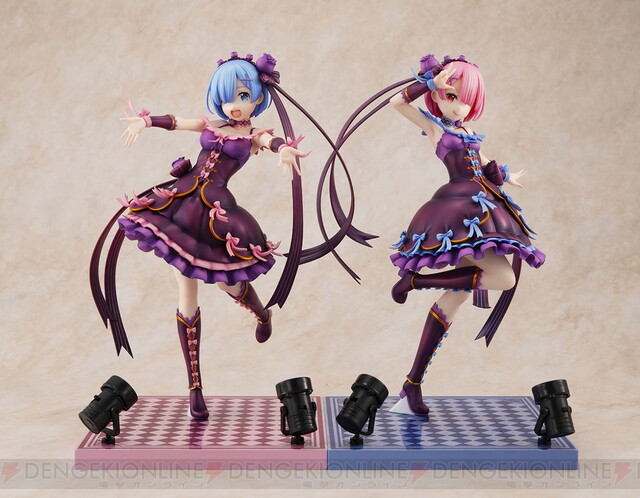 リゼロ』ラム＆レムの新フィギュアがアイドルチックな衣装で超かわいい