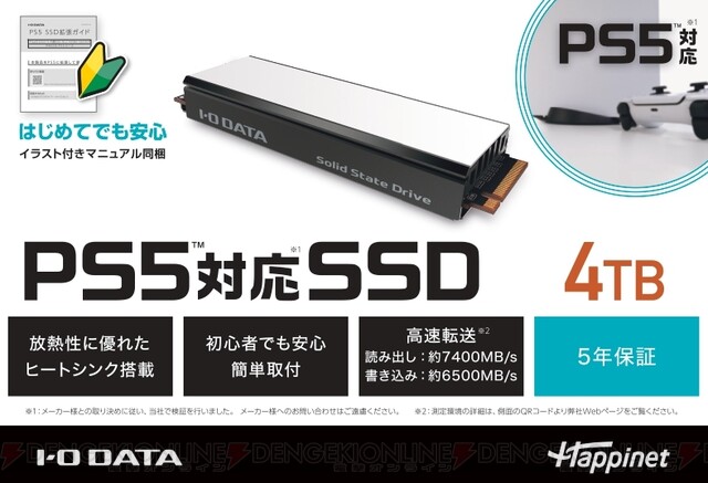 初心者でも手軽に取り付けられる、PS5対応ヒートシンク一体型M.2拡張