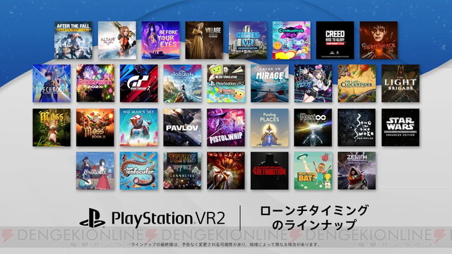 バイオ ヴィレッジ』や『グランツーリスモ７』などPS VR2のローンチ