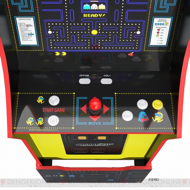 家庭用AC筐体『ARCADE1UP』第2弾には『パックマン』など12タイトルを