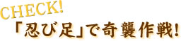 「忍び足」で奇襲作戦！