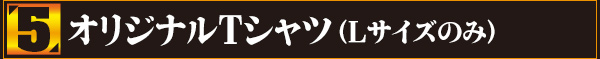 5：オリジナルTシャツ